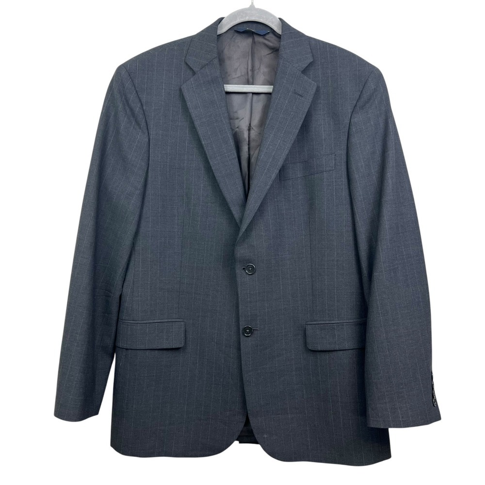 Brooks Brothers Men 346 Pinstripe Blazer Suit Sport Coat 2Button Vented Gray 42R
